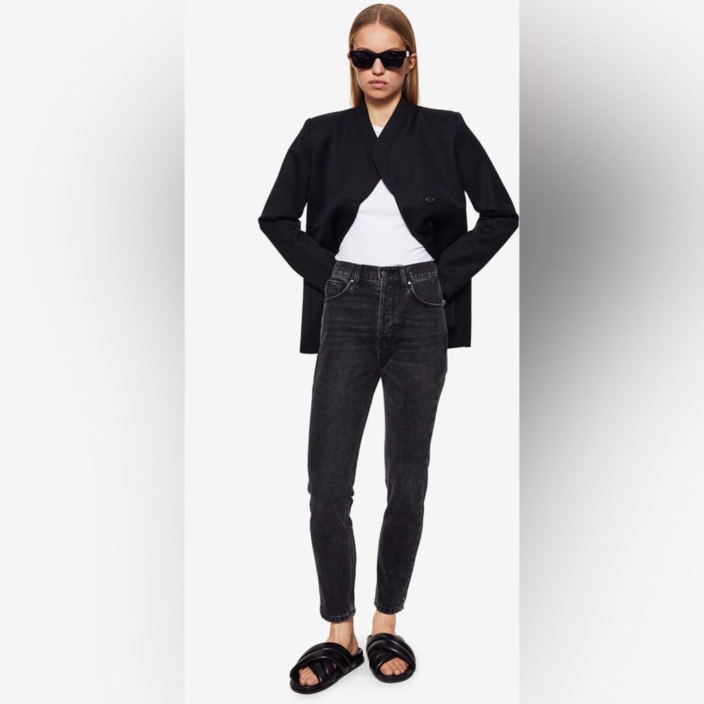 ANINE BING Sonya Straight Leg Jeans in Dark Charcoal sz26 - Picture 2 of 14